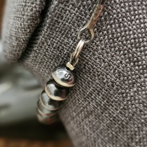 Stunning NWOT Native American Handmade Sterling Navajo Pearl Necklace 🩶🎁 - Picture 8 of 13